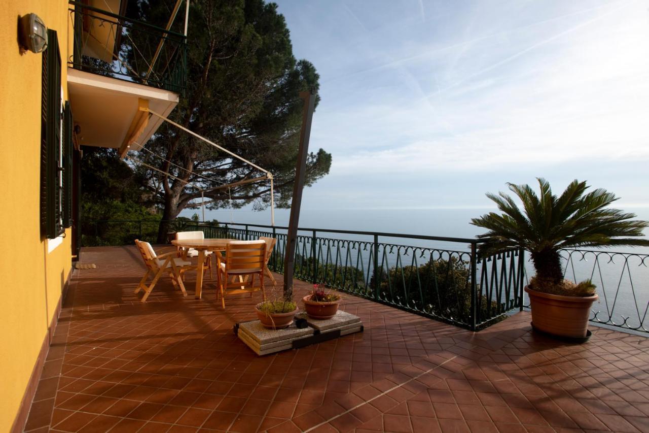 080 - La Villa Storica Il Vigneto 45B, Terrazza Sul Mare - Parcheggio Privato Gratis Moneglia Exterior foto