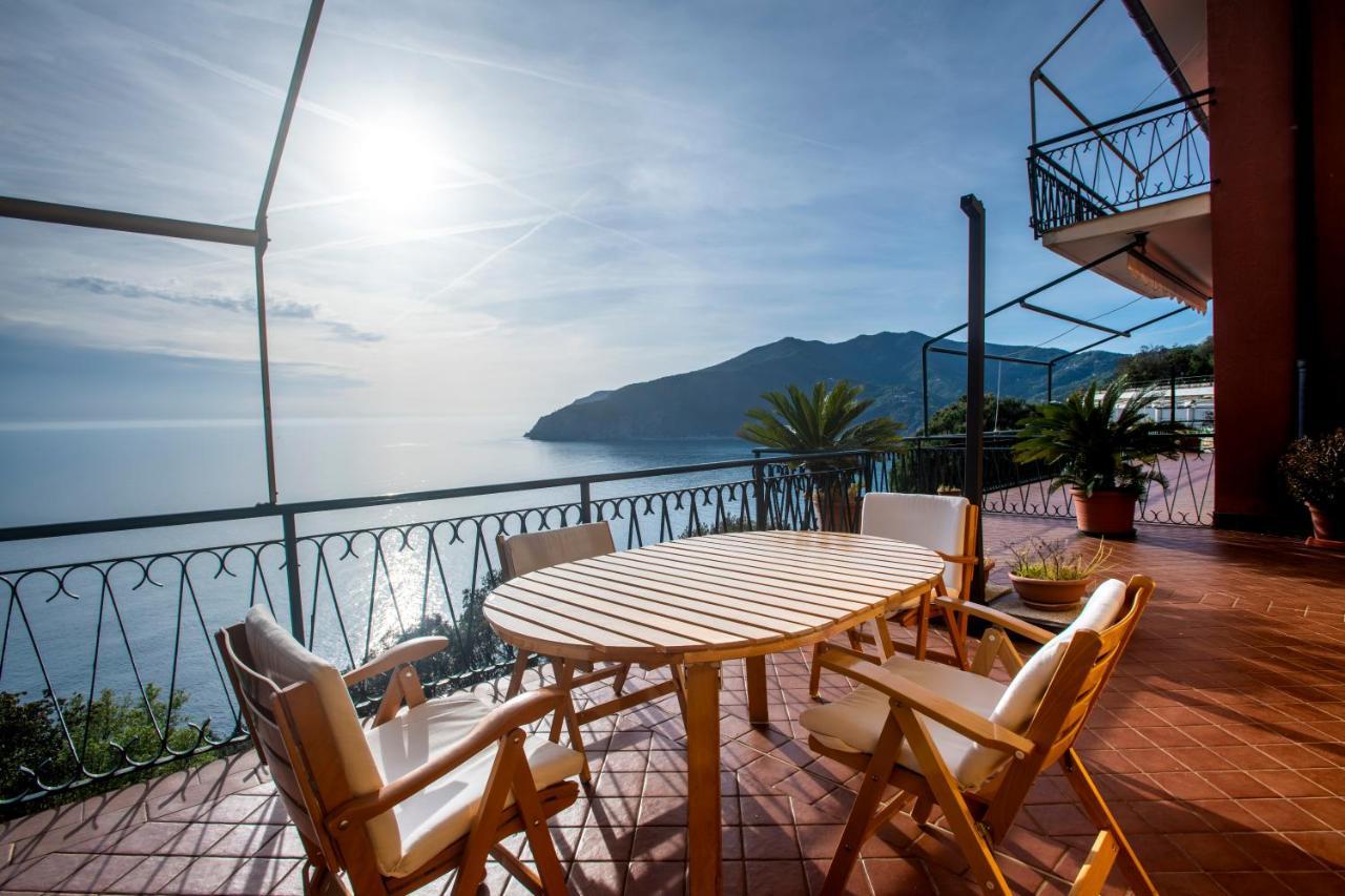 080 - La Villa Storica Il Vigneto 45B, Terrazza Sul Mare - Parcheggio Privato Gratis Moneglia Exterior foto