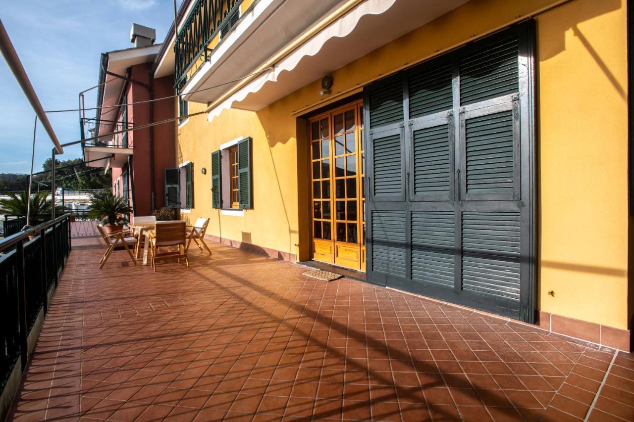 080 - La Villa Storica Il Vigneto 45B, Terrazza Sul Mare - Parcheggio Privato Gratis Moneglia Exterior foto