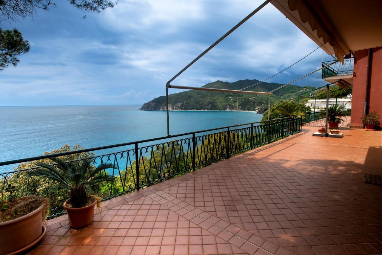 080 - La Villa Storica Il Vigneto 45B, Terrazza Sul Mare - Parcheggio Privato Gratis Moneglia Exterior foto