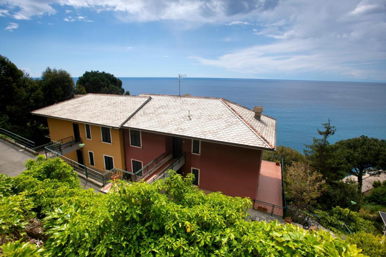 080 - La Villa Storica Il Vigneto 45B, Terrazza Sul Mare - Parcheggio Privato Gratis Moneglia Exterior foto